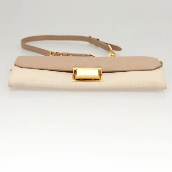 Authentic Miu Miu Chain Wallet Leather Pink Gold bst272-120225 - Picture 5 of 16